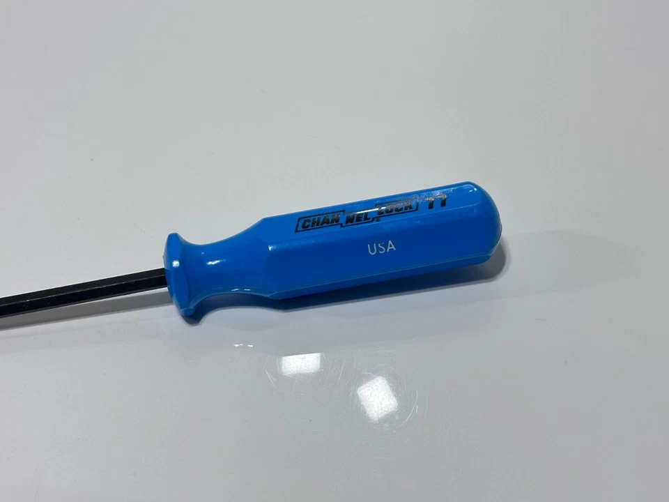 Channellock Tools HECHO EN EE. UU. (NOS) 77 - 7/32"" x 11"" Destornillador plano ranurado Foto 4 de 4
