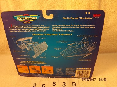 Vintage Star Wars Micro Machines X-Ray Fleet Collection I II III