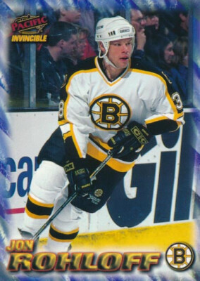 1997-98 Pacific Invincible NHL REGIME #16 JON ROHLOFF - Boston Bruins