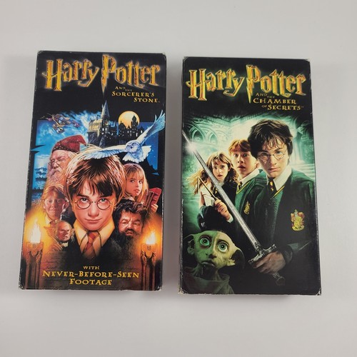 Vintage Harry Potter Year 1 & 2 VHS Tape Lot