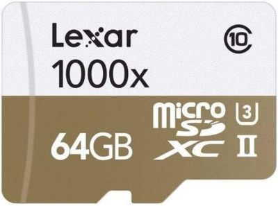 Lexar Micro SDXC Card, 64GB Class 10, UHS-II, Brand New