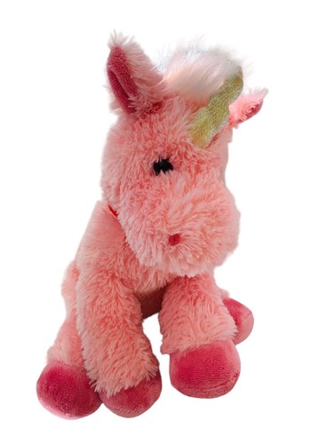 Peluche Rosa Unicornio Luky Peluche Esponjoso Brillo Russ Berrie Juguete Suave - Imagen 2 de 12