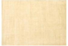 5x8' Cream White Modern Loom Knotted Rug 70518