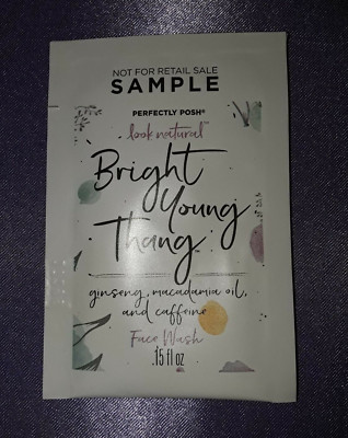 Lot 50pc ~ Perfectly Posh ~ Bright Young Thang ~ Face Wash Samples .15oz Each