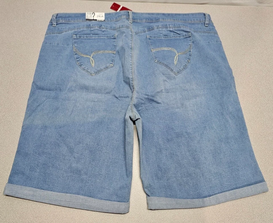 Nuevo con etiquetas Pantalones Cortos de Denim Avenue para Mujer Talla 26 Wanna Betta Butt Elásticos Formadores Foto 4 de 4