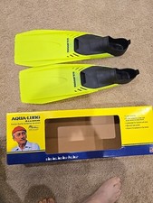 Pacifica U.S. Divers Dive Snorkel Fins size 10 - 11 / 40-41 Yellow Black USA