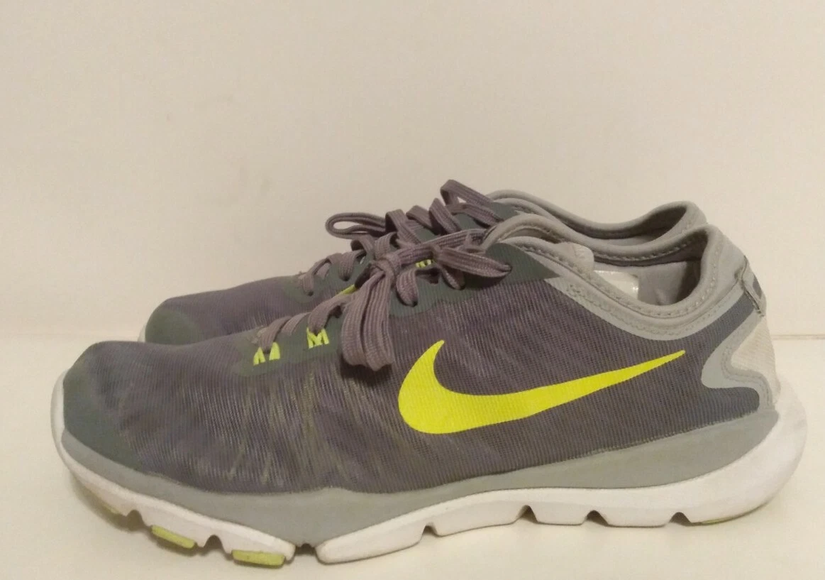 Nike Flex Supreme TR Grey Volt Running Shoes 823668 003 Women’s Size 8.5