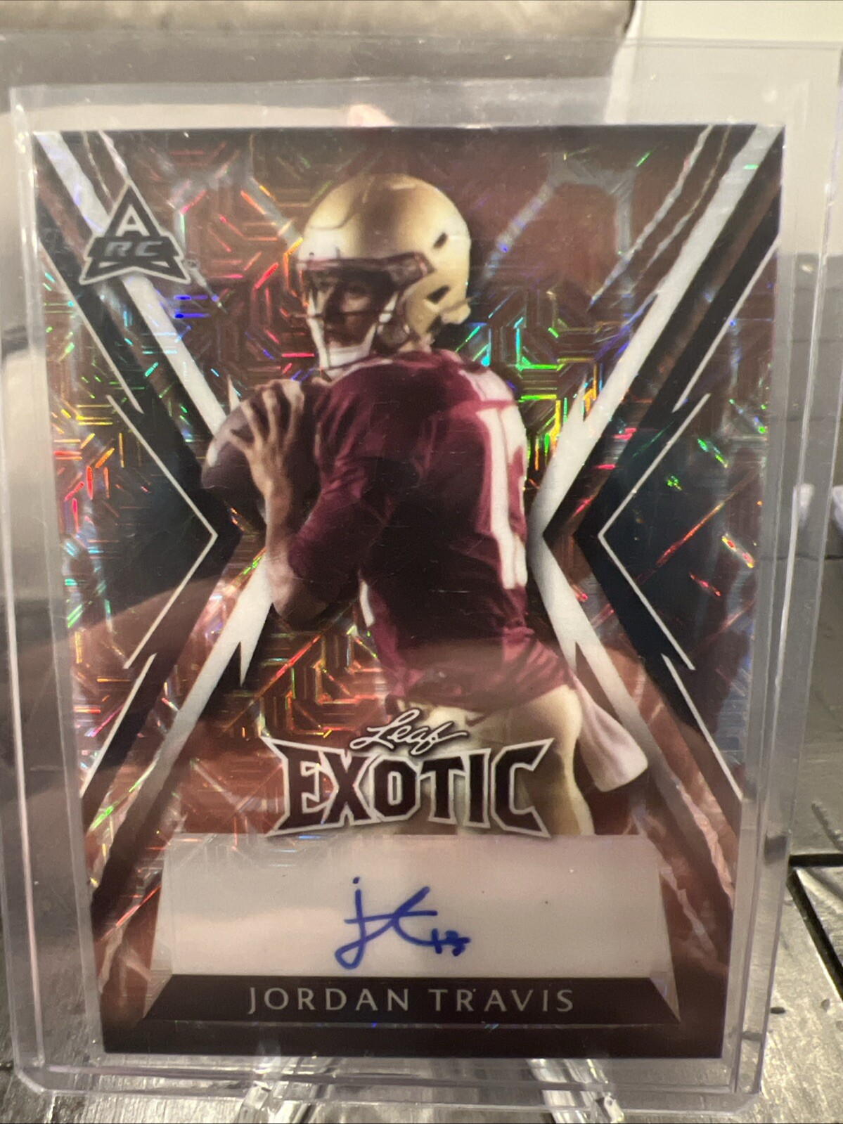 2023 Jordan Travis Leaf Exotic Autograph /3
