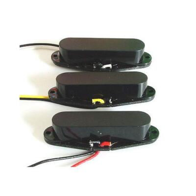 Artec Alnico 5 Single Coil Pickup Set Black Closed Cover