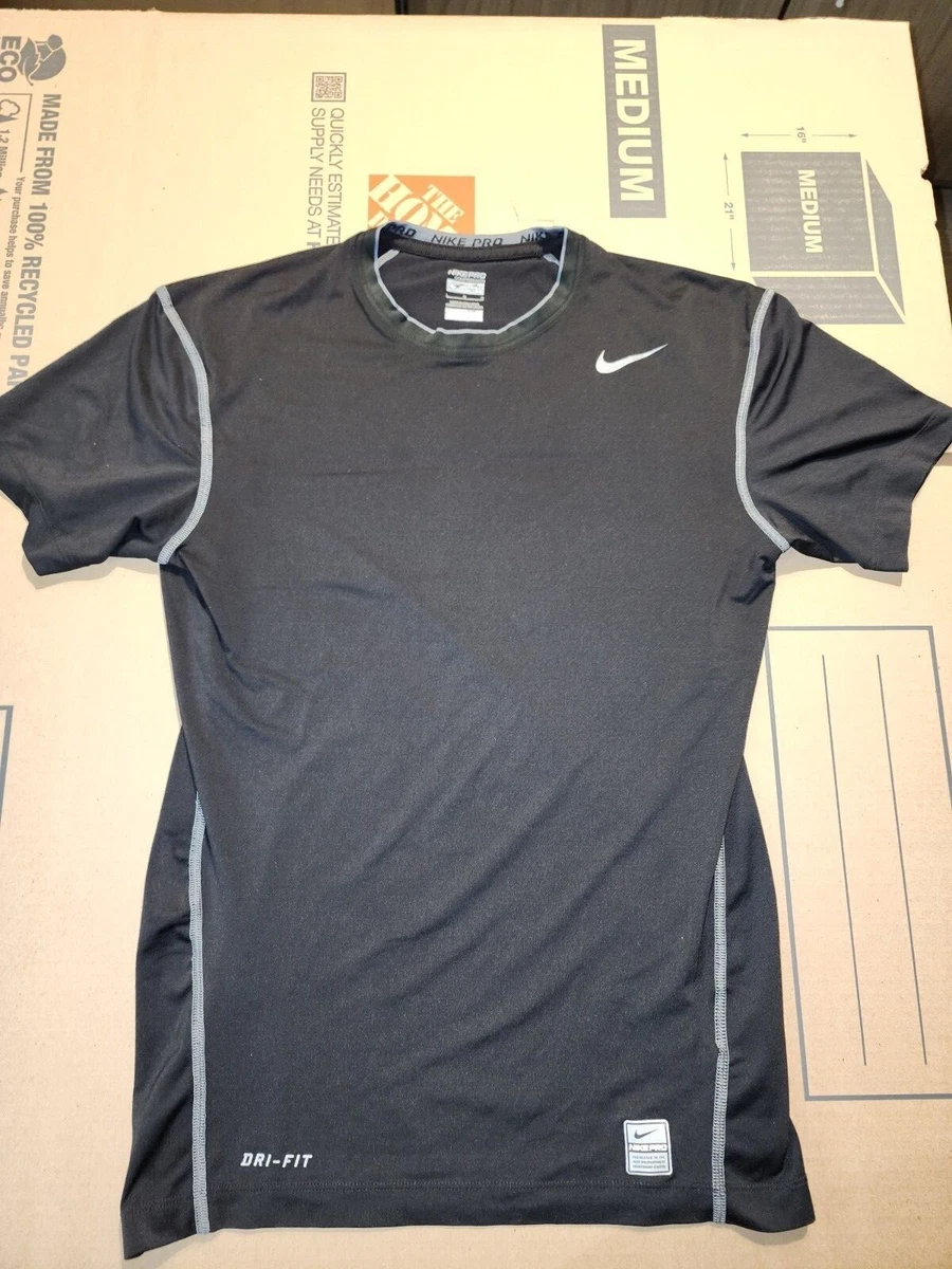 Nike Dri Fit T Shirt Boys Size L Large Short Sleeve Shirt black eBay