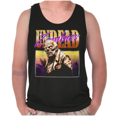 Cool Spooky Halloween Monster Undead Zombie Tank Top T Shirts Tees Men Women