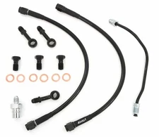 Stainless Steel Brake Line Kit w/Brake Pipe - Black - Honda CB750K CB750 72-76