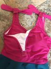Latched Mama Peplum Nursing Swim Tankini Top Size XS — photo 2
