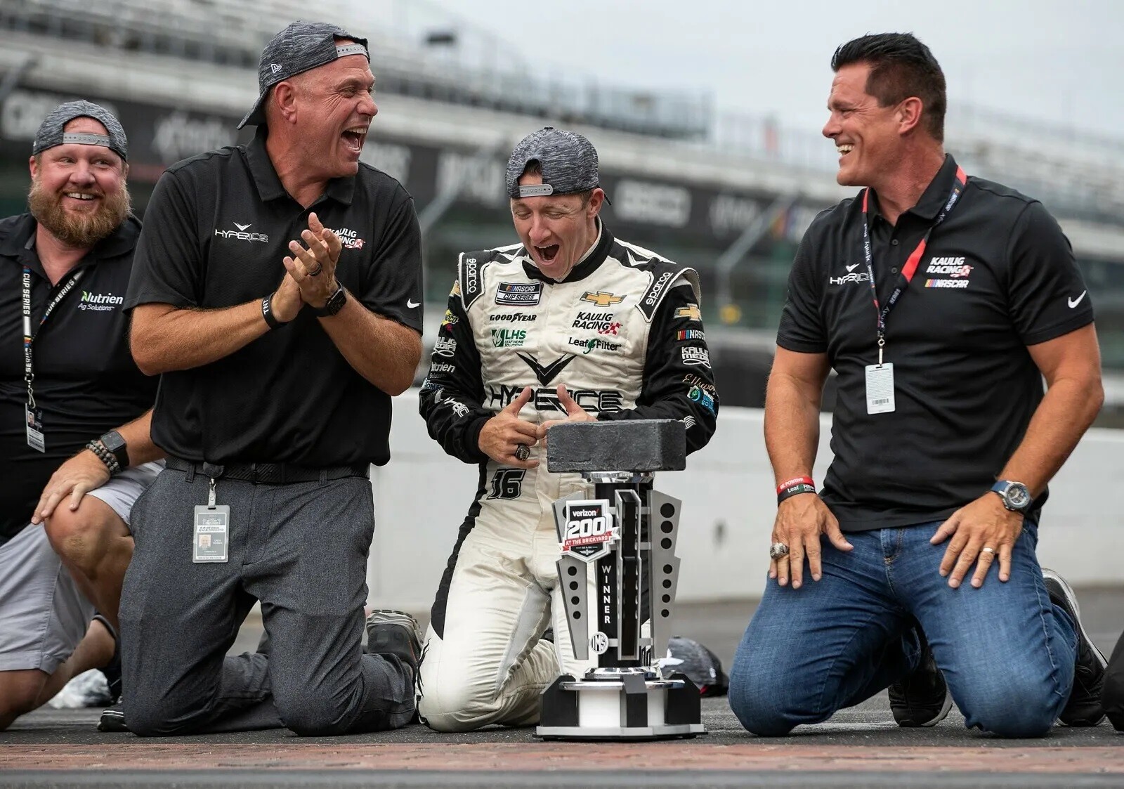 NASCAR Star AJ Allmendinger 2021 Brickyard Win 8x10 Photo