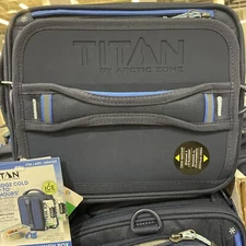 Titan by Arctic Zone - Expandable Lunchbox, Black - Fridge Cold Up to 6 Hrs