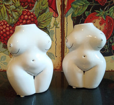 Pair of Gisela Graham Cheeky Nude Vases