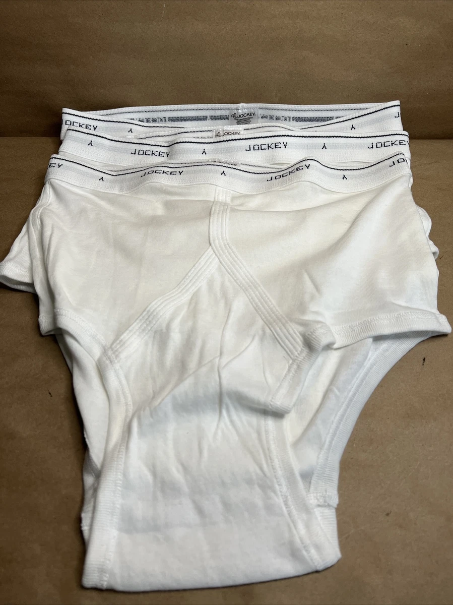 Vtg Jockey Classic Briefs White Underwear Mens Size 36 RN#61683 Lot Of 3