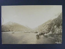 Skagway Alaska AK Antique Real Photo Postcard RPPC 1920s
