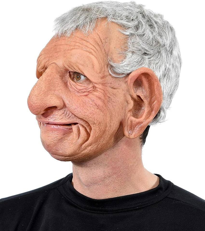 Zagone Studios "Papa" Quality Realistic Soft Flexible Moving Mouth Old Man Mask - Image 2 of 3