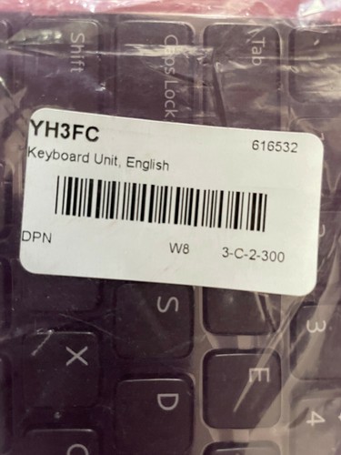 US Keyboard for DELL Inspiron 15 15R Genuine Dell part 0YH3FC Unopened new. - Afbeelding 2 van 5