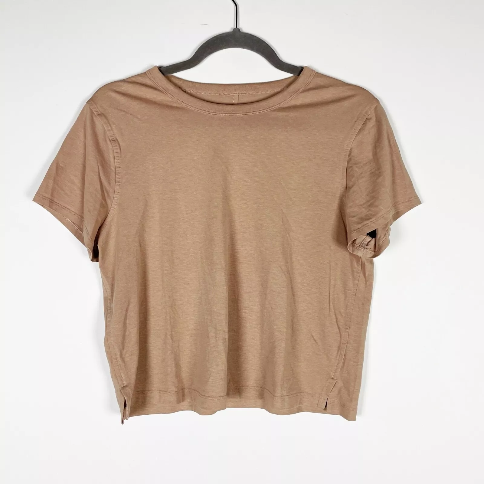 lululemon classic fit cotton blend crew neck short sleeve shirt