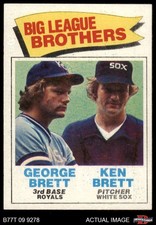 1977 Topps #631 Ken Brett Big League Brothers Royals / White Sox HOF 6 - EX/MT