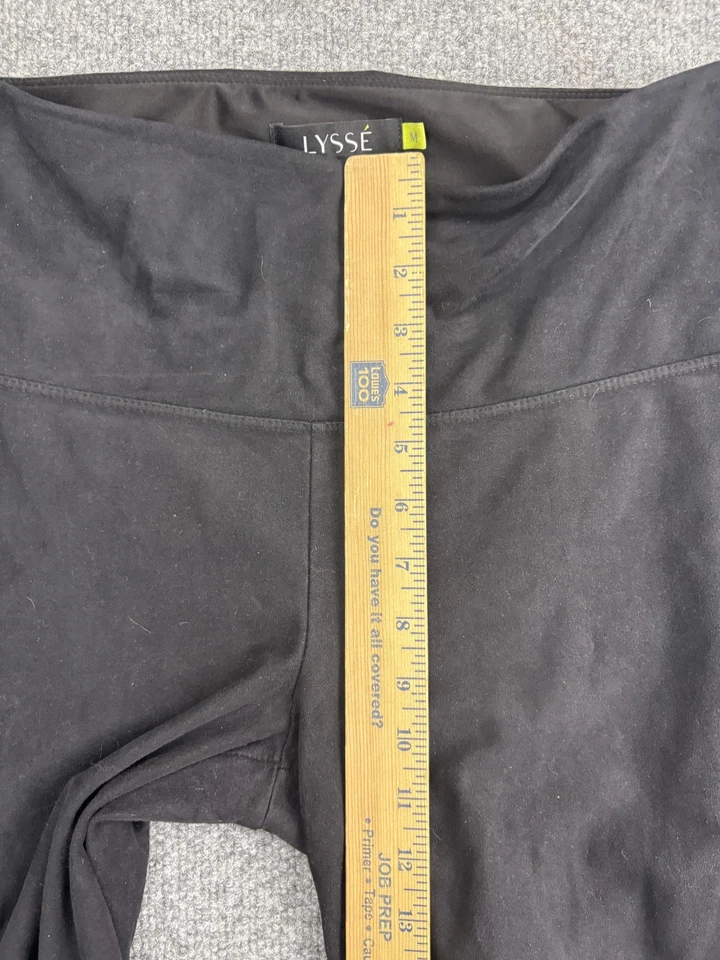 Lysse Pants Womens Medium Black Leggings High Rise Pull On Stretch Poly Blend - Image 4 of 4