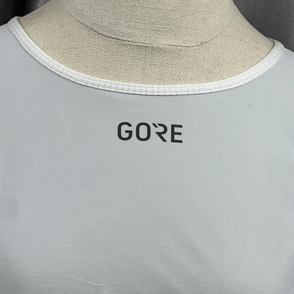 Camisa de Ciclismo GORE Windstopper Para Mujer M Capa Base Manga Larga Gris Blanco NUEVA Foto 2 de 4