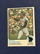 1973 Topps - Sandy Alomar #123.  California Angels.  Near Mint