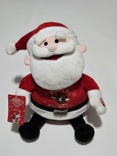 DAN DEE Light-Up Singing 11" Santa Claus Plush "Rudolph Red Nose Reindeer" NWT