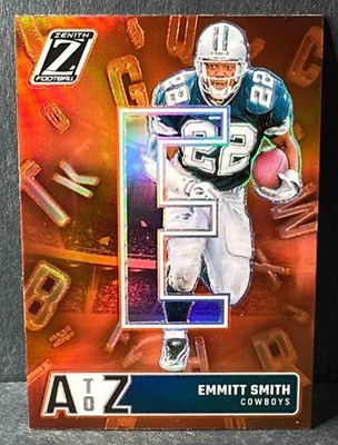 2024 Panini Zenith Emmitt Smith #5 A to Z Orange Cowboys