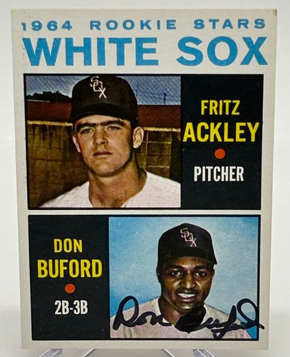 1964 TOPPS #368 CHICAGO WHITE SOX ROOKIE STARS DON BUFORD AUTOGRAPHED CARD - Picture 1 of 2