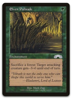 Elven Palisade #109 (NM) Exodus EXO Magic MTG