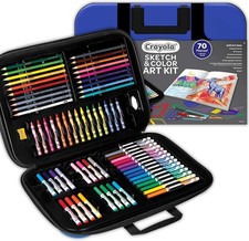 Crayola Sketch Color 70pcs , Art Kit for Kids, Includes Coloring Kit Ages 8