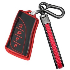 Compatible with lexus Key fob Cover,TPU Protective Key case,Compatible with Red