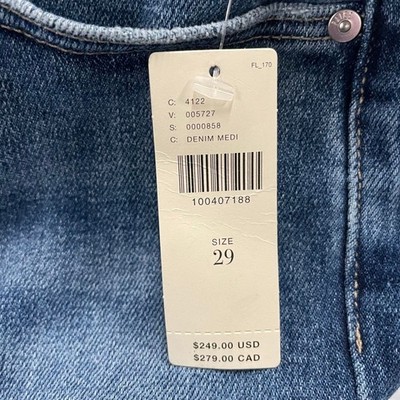 PAIGE Laurel Canyon High-Rise Flare Jeans Women's Size 29 Blue