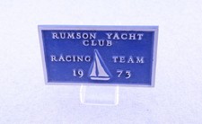 Plaque vintage 1973 Rumson Yacht Club (NJ)
