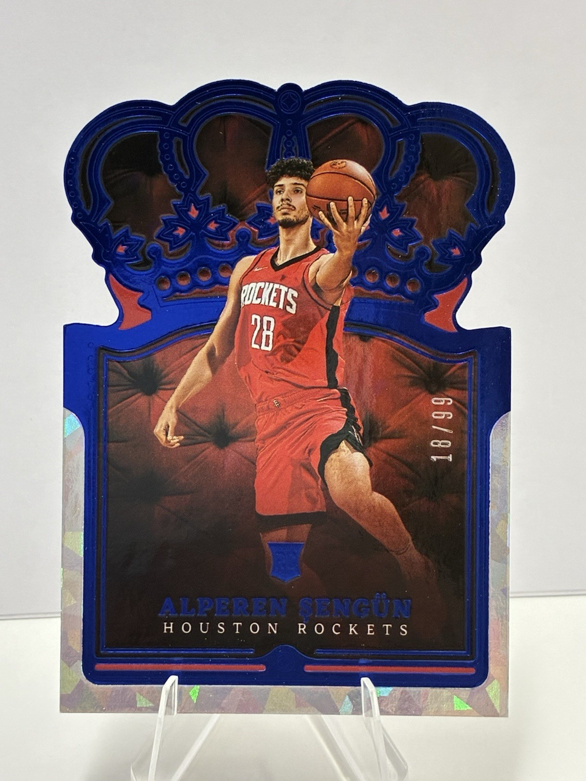 2021-22 Panini Crown Royale - Alperen Sengun #13 Blue Crystal /99 (RC)