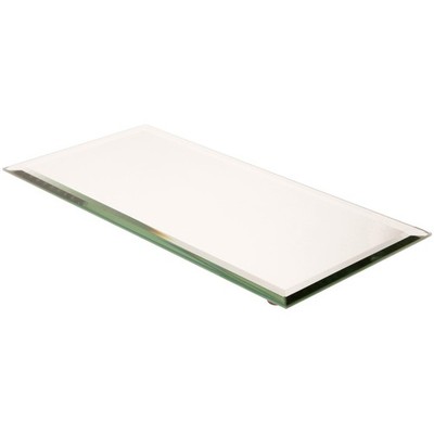 Plymor 6'' x 12'' Rectangle, 5mm Thick Beveled Glass Mirror