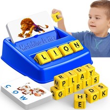 Blue Matching Letter Game Educational Learning Toy For Kids 3-8