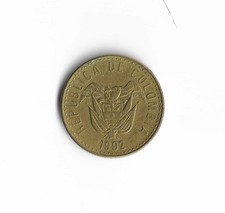 1992 Colombia - 20 Pesos - 422 - Aluminum Bronze - 3.6g