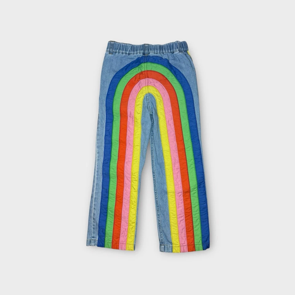 Мини Boden Rainbow назад аппликация света стирка широкие джинсы - Изображение 4 из 4