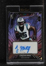 2023 Wildchrome Pro-Look Football Purple Rainbow 1/1 Jonathan Mingo Auto g1z