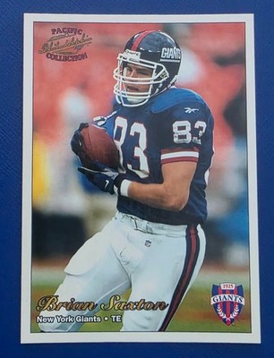 1997 Pacific Philadelphia Brian Saxton #214 New York Giants 