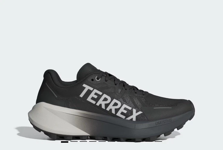 New ADIDAS MENS TERREX AGRAVIC 3 Trail Running Shoes, Core Black, Gray, Size 8