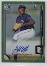 2015 Bowman Draft Chrome Pick Green Refractor 55/99 Austin Smith Auto 2f9