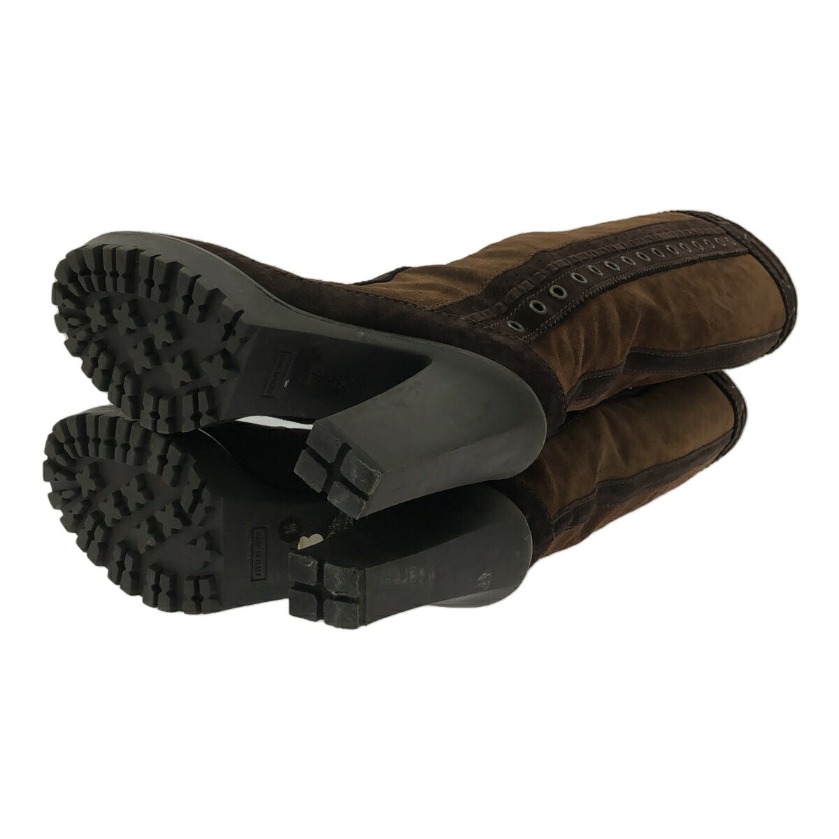 Saint Laurent Short Boots Shoes EU 36 US 6 Suede Brown Authentic thumbnail 3