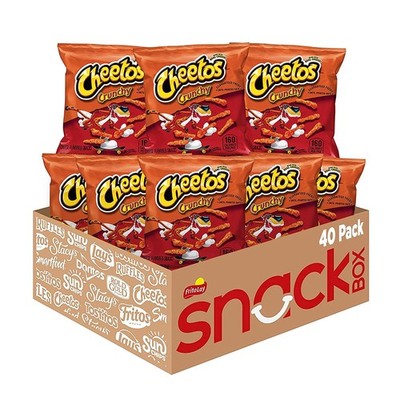  Crunchy Cheese Flavored Snacks, 1oz Bags (40 Pack)
