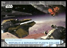 Topps Star Wars Battle Plans #21 Republic and Separatist Fleets Collide 2021