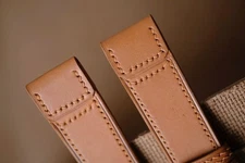 JLC strap TAN JLC Jaeger Lecoultre strap size 20-18 (can change size length)